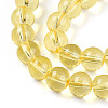 Baking Paint Transparent Glass Beads X1-DGLA-N006-8mm-04-3