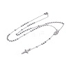 304 Stainless Steel Rosary Bead Necklaces for Easter NJEW-L159-06P-1