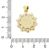 Religion Cross Brass Micro Pave Clear Cubic Zirconia Pendants CU-CBA83A6-03D-G-4