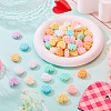 50Pcs Opaque Acrylic Beads OACR-TA0004-65-5