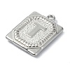 Anti-Tarnish 304 Stainless Steel Pendants STAS-U033-01P-T-2