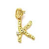 Rack Plating Brass Micro Pave Cubic Zirconia European Dangle Charms KK-L210-015G-K-1