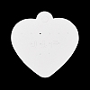 Heart Shaped Paper Earring Display Cards AJEW-A051-04-2