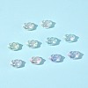 32Pcs UV Plating Rainbow Iridescent Acrylic Beads OACR-FS0002-15-9