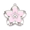 Spray Painted Alloy Big Pendants PALLOY-T092-81G-1