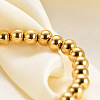 4MM Adjustable 304 Stainless Steel Round Beaded Stretch Bracelets for Women UQ9222-2-5