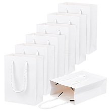 Rectangle Thickened Paper Gift Bags ABAG-WH0039-22A
