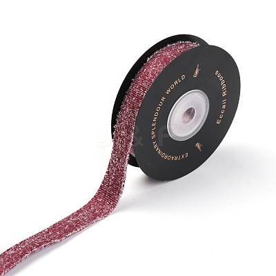 Furry Polyester Grosgrain Ribbon SRIB-B001-02B-1