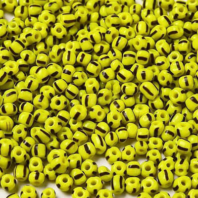 6/0 Opaque Colours Seep Glass Seed Beads SEED-F003-04A-05-1