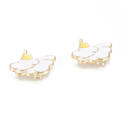 Alloy Enamel Pendants ENAM-M043-01G-02-RS-1