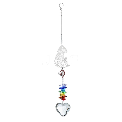Heart Glass Suncatcher for Windows Rainbow Maker PW-WGC708C-02-1