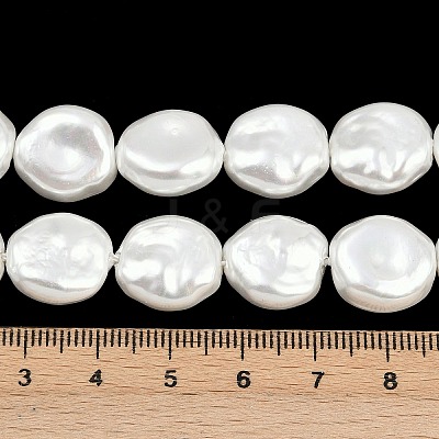Electroplated Glass Beads Strands GLAA-H039-05A-1
