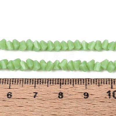 Opaque Glass Beads Strands GLAA-N019-4mm-16-1