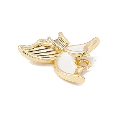 Brass Enamel Connector Charms KK-G415-29G-02-1