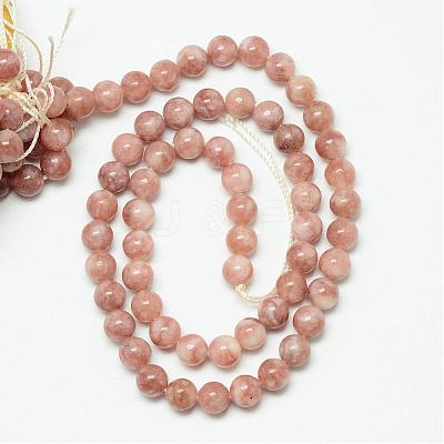 Natural Sunstone Bead Strands G-R345-6mm-31-1