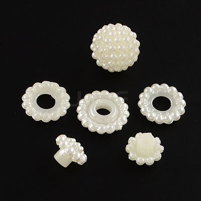 Acrylic Imitation Pearl Beads MACR-R553-12mm-04-1