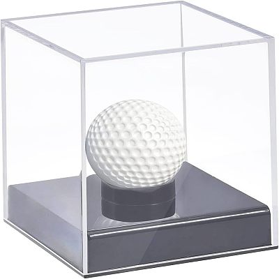 Square Transparent Acrylic Baseball Display Case CON-WH0092-19-1