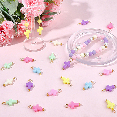 60Pcs Opaque Acrylic Pendants FIND-SC0022-82-1