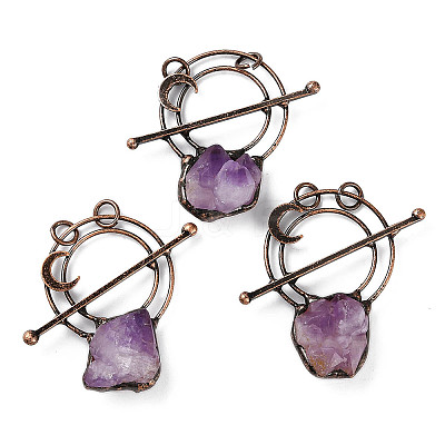 Natural Lavender Amethyst Big Pendants G-A227-08A-R-1