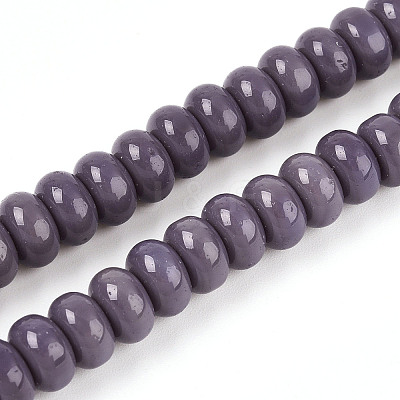 Opaque Solid Color Glass Beads Strands LS-GLAA-ZX008-8mm-18S-1