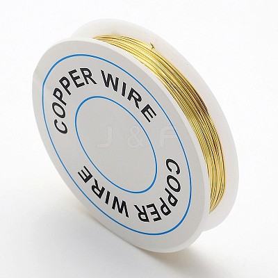 Round Copper Jewelry Wire X-CW0.5mm007-1