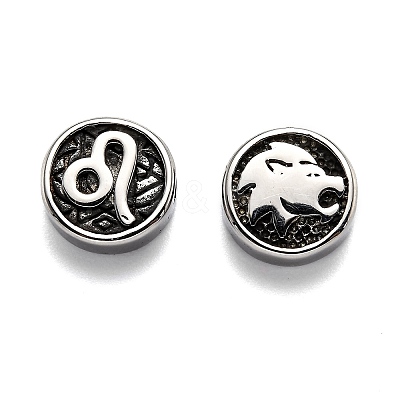 304 Stainless Steel Beads X-STAS-H156-01F-1