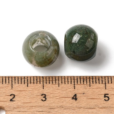 Natural Indian Agate European Beads G-N342-03G-1