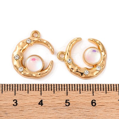 Alloy Crystal Rhinestone Pendants ALRI-M021-08D-1
