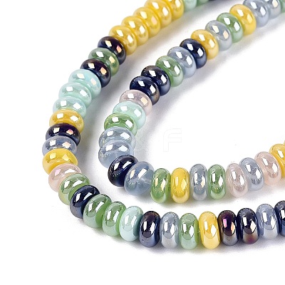 Electroplate Glass Beads Strands EGLA-Q132-05A-01-1