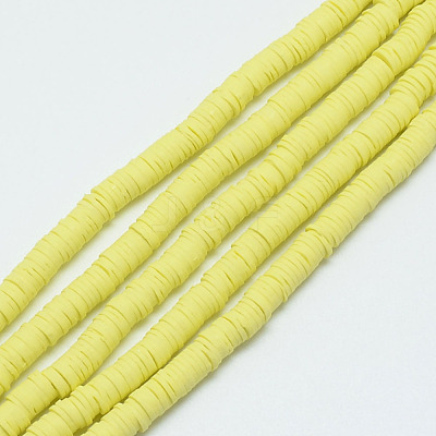 Handmade Polymer Clay Bead Strands CLAY-T002-6mm-01-1
