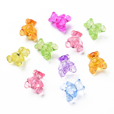 Transparent Acrylic Beads MACR-N013-006-1