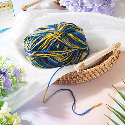 Polyester Fibers Knitting Yarn DIY-TADJ0002-005C-1