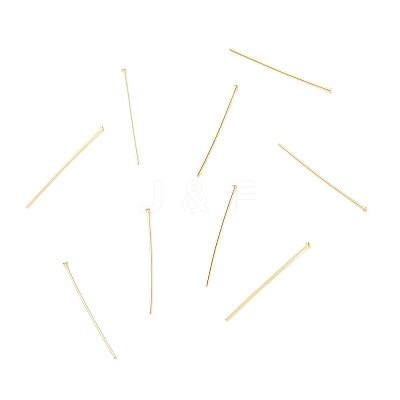 Brass Flat Head Pins X-KK-F824-114A-G-1