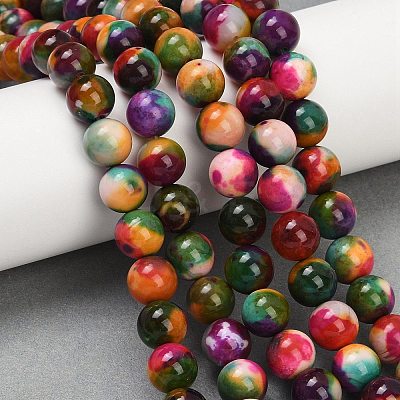 Natural Agate Beads Strands G-NH0001-G14-01-1
