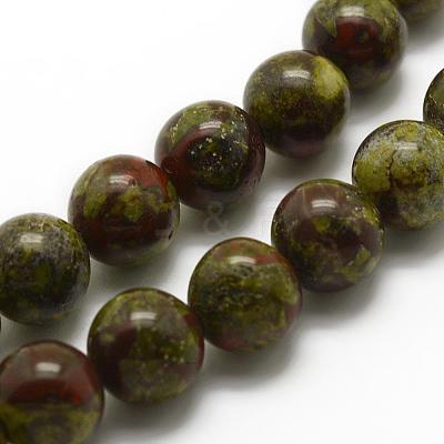 Natural Dragon Blood Beads Strands G-K194-8mm-03-1