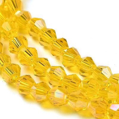 Transparent Electroplate Glass Beads Strands LS-GLAA-F029-2mm-A22-1