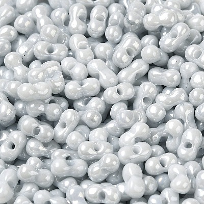 Opaque Colours Luster Glass Seed Beads SEED-B001-01A-09-1