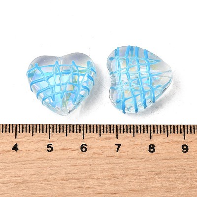 Transparent Glass Enamel Beads GLAA-S388-01A-1