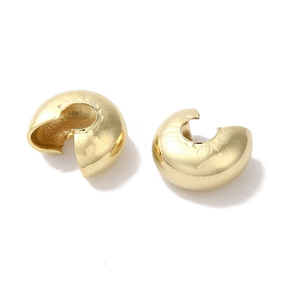 Brass Crimp Bead Cover LS-KK-K383-07A-G-1