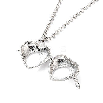 Brass Pendant Necklaces NJEW-P299-A10-P-1