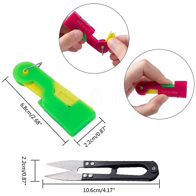 Iron Sewing Needle Devices Threader Thread Guide Tool Sets TOOL-NB0001-25-1