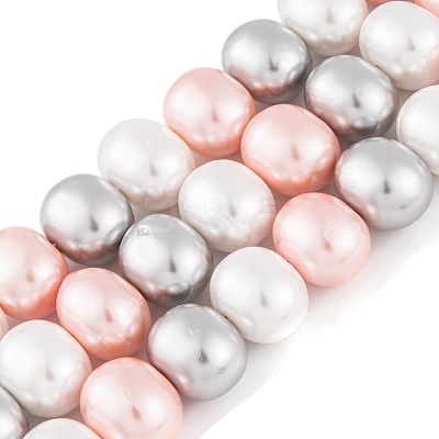 Shell Pearl Beads Strands BSHE-L035-E06-1