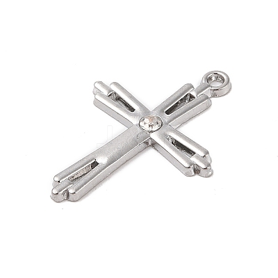 Alloy with Rhinestone Pendants FIND-M021-24P-01-1