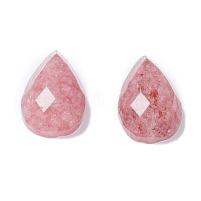 Natural Strawberry Quartz Cabochons G-G0001-B03-1