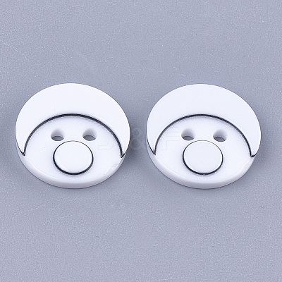 Resin Buttons BUTT-Q041-06A-08-1