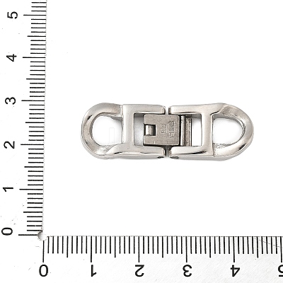 304 Stainless Steel Fold Over Clasps STAS-S185-14P-A-1