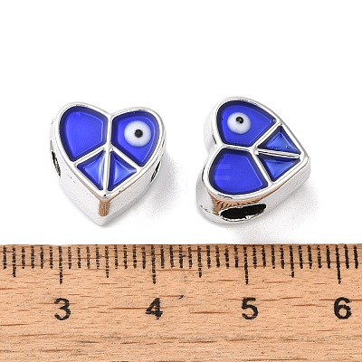 CCB Plastic Enamel European Beads CCB-G018-02G-1