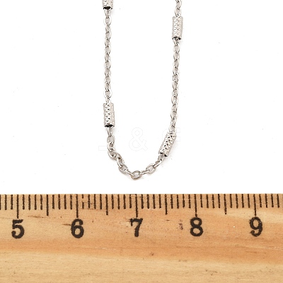Brass Cable Chain Necklaces for Women NJEW-D302-19P-1