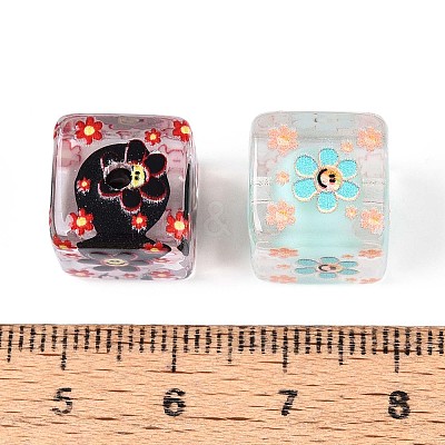 Printed Transparent Acrylic Beads MACR-T048-11M-1