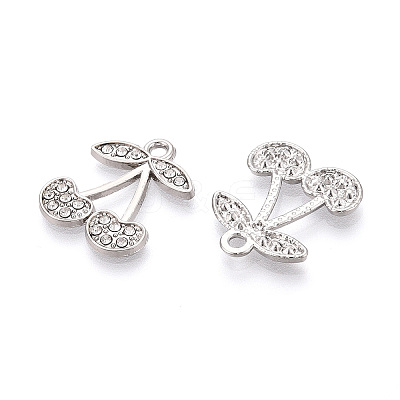 Alloy Rhinestone Pendants FIND-N008-31P-1